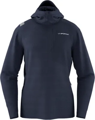 Midlayer Jacke für Herren in Dunkelblau von La Sportiva; Modell "Descender Storm Jkt M"; mit Kapuze.