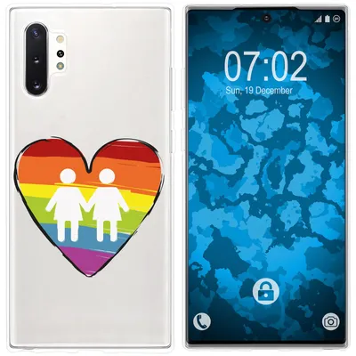 Produktbild von PhoneNatic Case kompatibel mit Samsung Galaxy Note 10+ Silikon-Hülle pride Frauen M4