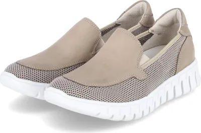 Produktbild von Waldläufer Damen Slipper H-BIRDY Taupe Leder & TextilGröße:41