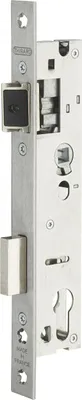 Image de Boitier de serrure à cylindre profilé L39/A24/EA92 THIRARD réversible têtière INOX sans gâche / sans rouleau - 00015924