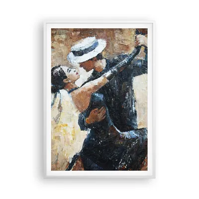Produktbild von Gerahmtes Poster - Weißer Rahmen - tanzen sie - 70x100 cm - Wand Bild - Wanddeko - Wandbilder - Kunstposter - Wandposter - Bilderrahmen - Bilder - Kunstdruck - Wandbild - P2WPA70x100-3773