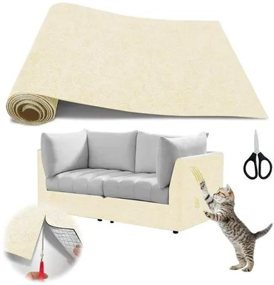 Obrázok produktu pre Podložka pre mačky, 40 x 200 cm, odolná, samolepiaca, trvácna, odolná proti poškriabaniu