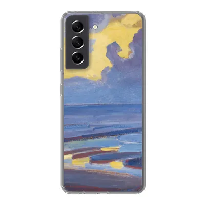 Produktbild von MuchoWow® Handyhülle Schutzhülle Hülle für Samsung Galaxy S21 FE Am Meer - Piet Mondrian Silikon Softcase Handy Hülle - Mobiltelefonhülle