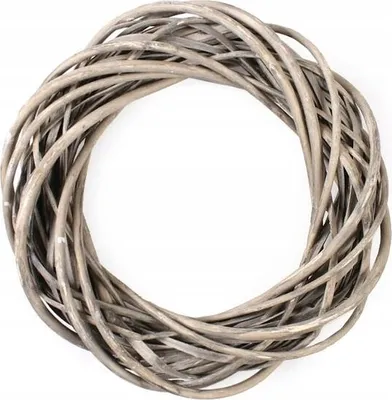 Produktbild von Dekorative Weidengirlande grau 30 cm