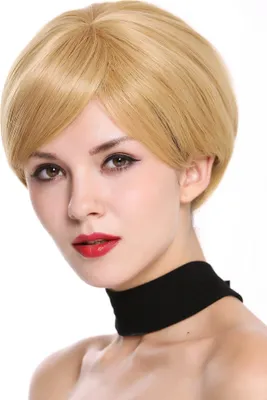 Produktbild von WIG ME UP Perücke kurz gescheitelt Blond Karamelblond Mix Z2003-8627