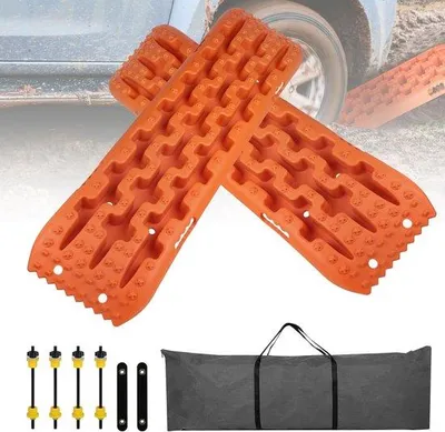 Produktbild von Famanu Traktionsmatten Set - Robuste Offroad-Hilfen - Orange
