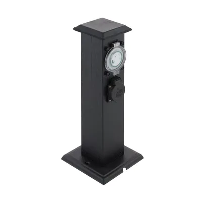 Produktbild von EGLO PARK T, Bodenständer, Stange, Schwarz, Kunststoff, Stahl, IP44, CE