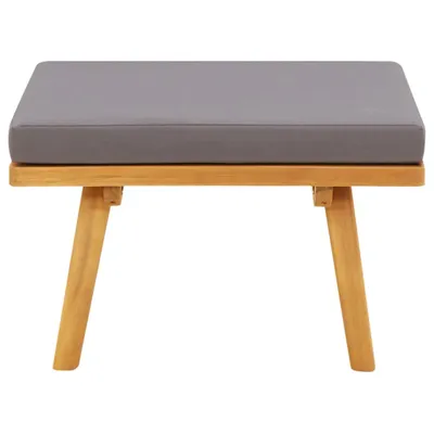 Produktbild von vidaXL Garten-Fußhocker mit Auflage 60×60×29 cm Akazie Massivholz
