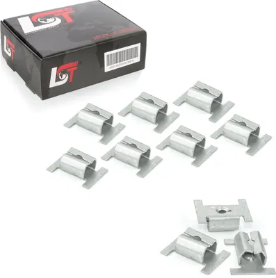 Produktbild von 10x Blechmutter Befestigungs Clips Stoßstangen vorne für Fiat Citroen Peugeot