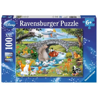 Produktbild von 100 Teile Ravensburger Kinder Puzzle XXL Disney Familie der Animal Friends 10947
