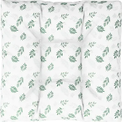 Obrázok produktu pre vidaXL Vankúš z palety so vzorom listov 80x80x12 cm Tkanina