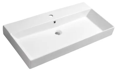Image de KARE 85 lavabo en céramique 85x45cm, blanc