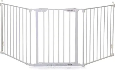 Produktbild von Famanu Türschutzgitter anpassbar - Weiß - geeignet für Türbreiten von 85,5 bis 200 cm
