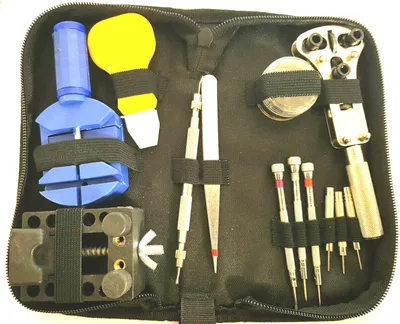 Produktbild von 30tlg Uhrenwerkzeug Set Uhrmacherwerkzeug Uhr öffnen Reparatur Werkzeug Armband kürzen