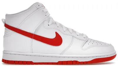 Produktbild von Nike Dunk High White Picante Red - EU 42