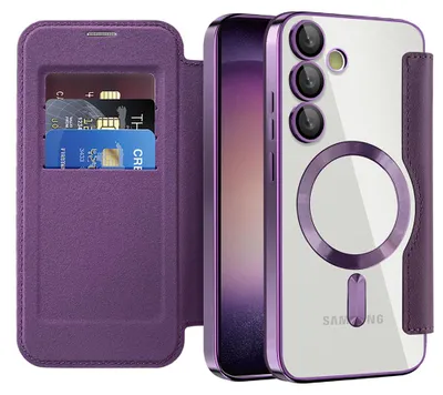 Zdjęcie produktu dla Techsuit - etui SmartMag Book na Samsung Galaxy S23 Plus - fioletowe