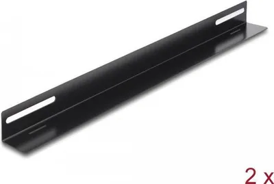 Image de Delock - Rack Bracket - 450 x 40 mm - Seite - Schwarz - 48.3 cm (19") (Packung mit 2)