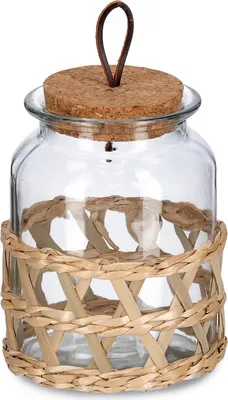 Produktbild von Vorratsglas 1 L Glas, Strohgeflecht neuetischkultur