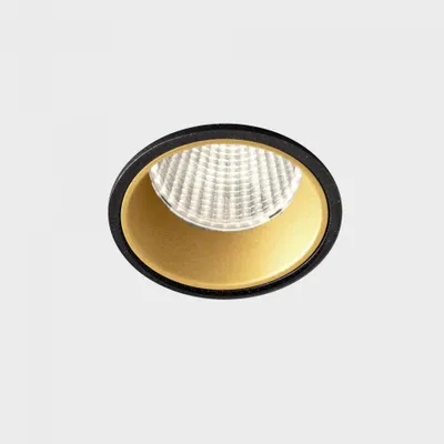 Image de KOHL LIGHTING KOHL-Lighting VERSUS luminaire encastré avec cadre 73 mm noir-doré 38° 10 W IRC 80 4000K DALI