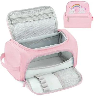Image de Cartable spacieux, rose, résistant, pour filles et garçons