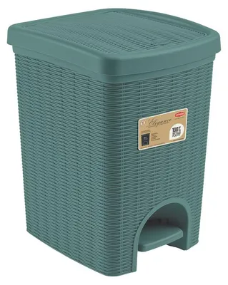 Image de Poubelle 20 l, 31 x 27,5 x 39 cm, gris-vert