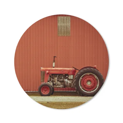 Produktbild von MuchoWow® Mauspad Mousepad Traktor - Scheune - Rot - Bauernhof 20x20 cm - Mousepads - Maus Mat - Pad - Mausunterlage - Schreibtischmatte