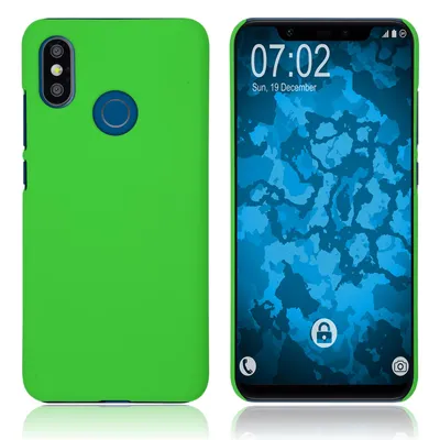 Produktbild von PhoneNatic Case kompatibel mit Xiaomi Mi 8 - Hülle grün gummiert Hard-case Cover