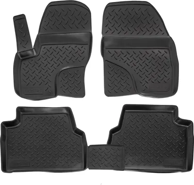 Produktbild von NORM LINERS | 3D Gummimatten Auto Matten Fussmatten Kompatibel mit Ford Kuga 2008-2013 4tlg, Individuelle Passform mit Hohem Rand cca 4-5cm, Allwetter,