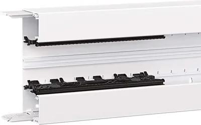 Produktbild von Hager BRN6517019016, Gerade Kabelrinne, 2 m, Polyvinylchlorid (PVC), Weiß