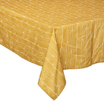 Produktbild von Fleckenabweisende Tischdecke - ockergelb - 140x240cm - Atmosphera créateur d'intérieur
