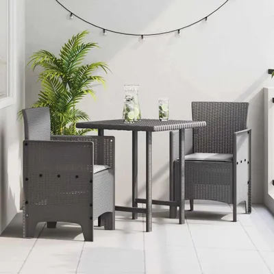 Produktbild von "im Angebot" Gartenstuhl 2 pcs - Gartensessel - Esstischstuhl - Hellgrau 53x49x85 cm Polypropylen - Stapelsessel CC23429