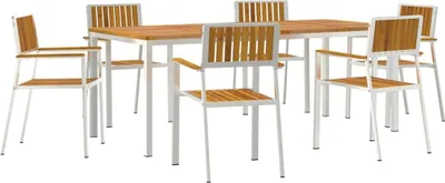 Produktbild von Outdoortisch-Set 7 pcs Massives Akazienholz und Edelstahl