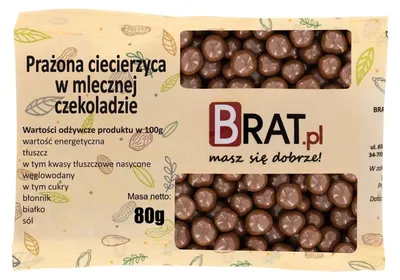 Zdjęcie produktu dla Prażona ciecierzyca w mlecznej czekoladzie 80g