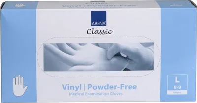 Produktbild von Abena Abena Nitril-Handschuhe Puderfrei Größe L transparent 100 Stück