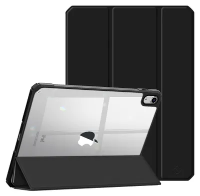 Produktbild von Fintie Hybrid Hülle für iPad 11. Generation 2025 11 Zoll (A16), iPad 10. Generation 10.9 Zoll 2022 - Ultradünn Schutzhülle mit transparenter Rückseite Abdeckung Case, Auto Schlaf/Wach, Schwarz