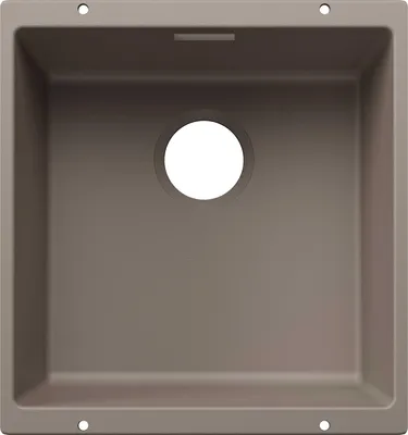 Image de BLANCO SUBLINE 400-U pour composants colorés Evier encastré SILGRANIT tartufo à partir de 50 cm sansd'écoulement à distance