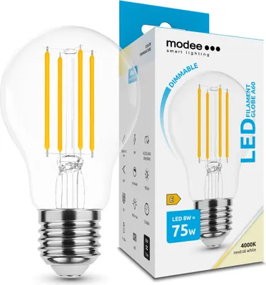 Produktbild von Modee Lighting LED Glühbirne E27 8W 4000K A60 dimmbar (75W)