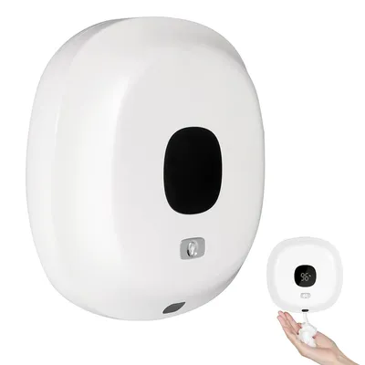 Produktbild von Automatischer Seifenspender Wandmontage – Sensor Seifenspender mit LED-Display, Schaumspender kontaktlos & wiederaufladbar