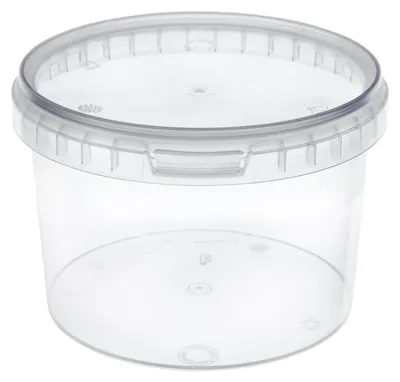 Produktbild von Garronda Eimer mit Deckel, 0,5 Liter, 1 Stück, für die Lagerung von Lebensmittel- und Chemischen Produkten Transparent GD-0072