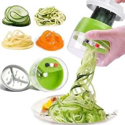 Produktbild von Famanu Spiralschneider 4-in-1 - für Zucchini, Karotten und mehr