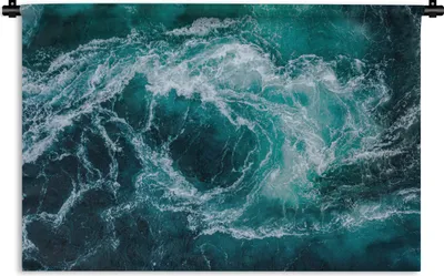 Produktbild von MuchoWow® Wandteppich Wandbehang Meer - Norwegen - Wasser 90x60 cm Tapisserie Dekoration Wandtuch - Wandskulpturen - Bildteppich