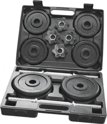 Immagine prodotto di SET di caricamento manubri 2 x 7,5 kg in valigetta