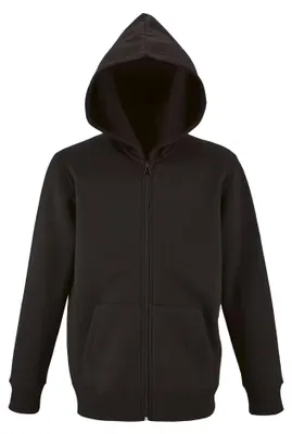 Produktbild von SOLS - "Stone" Hoodie mit durchgehendem Reißverschluss für Kinder LT1885 (116) (Schwarz)