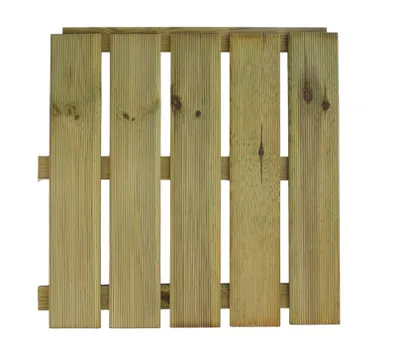 Produktbild von Terrassenfliese aus Kiefernholz GRÜN imprägniert 50x50cm Holzfliese Balkonfliese Fliese Terrasse