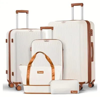 Image de Valise rigide - Ensemble de valises - Valise - Bagage - Trolley - Tailles : 20, 24, 28 pouces - Roues pivotantes silencieuses