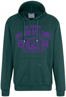 Produktbild von Bigsize Kapuze-Sweatshirt AHORN Legandary Ball Game lila Bottle Green 6XL