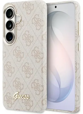Produktbild von Handyhülle für Galaxy S26, Guess Saffiano Classic Logo MagSafe, Rosa mit Classic Logo Guess
