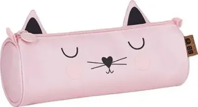 Produktbild von Schlampermäppchen Katze rosa, BEBE Friends, rund, ungefüllt, Schulbedarf Mädchen