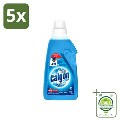Produktbild von 5 x Calgon 3-in-1 ActiClean Gel Wasmaschinenreiniger - 750 ml - Großpackung - 5 Stücke