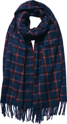 Produktbild von Clayre & Eef Winterschal Damen 70x180 cm Blau Polyester